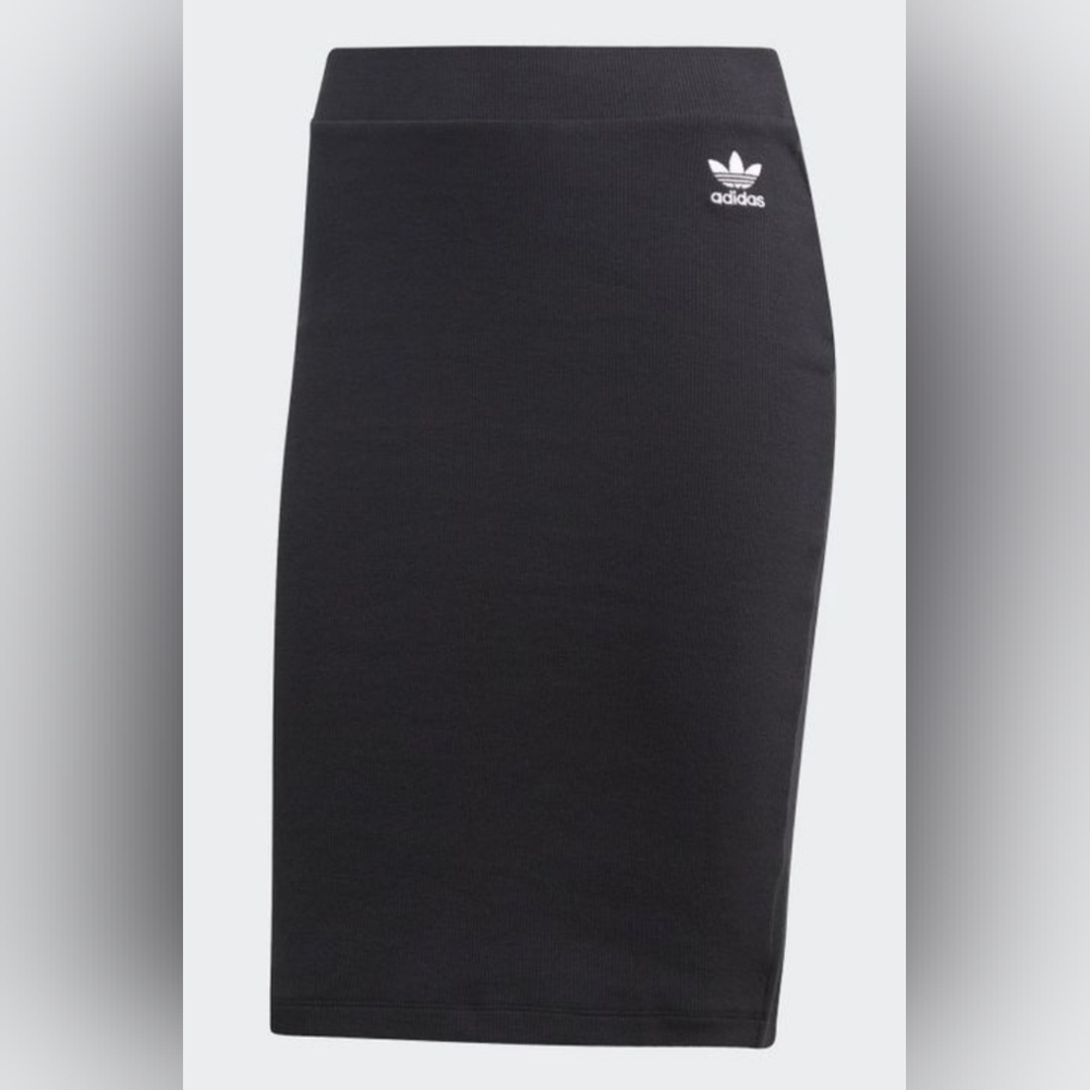 Adidas Originals Trefoil Midi Skirt , Black, Waist: 68 cm (S)
